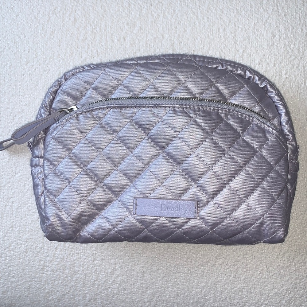 Vera Bradley Iridescent Purple Quilted Cosmetic Bag